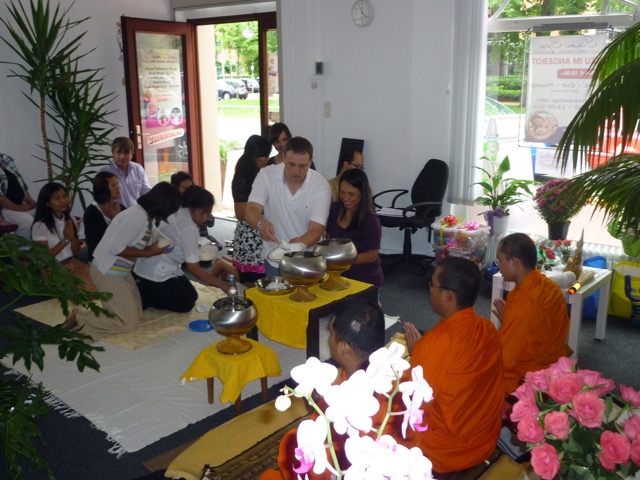 Buddhistische Zeremonie im Siam Spa.